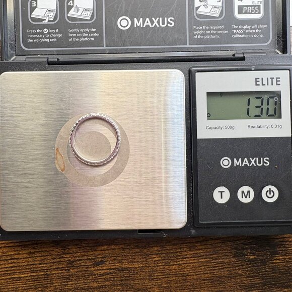 Sterling Silver 925 Cubic Zirconia Eternity Band 2.5mm Stackable Ring Size 7 - Picture 7 of 9